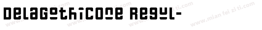 DelaGothicOne Regul字体转换